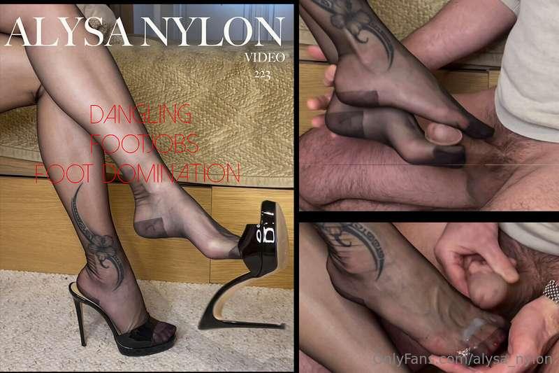 🇺🇸FOOT JOB (ref223) ⏱️10 MINS: With my heels👠 and my nylon f..