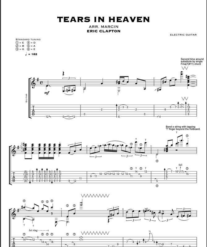 Tears In Heaven (Electric) - TABS