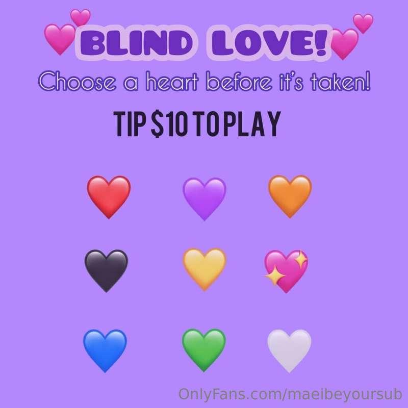 Time to play my favorite game!!!
Tip $10 and pick a heart co..