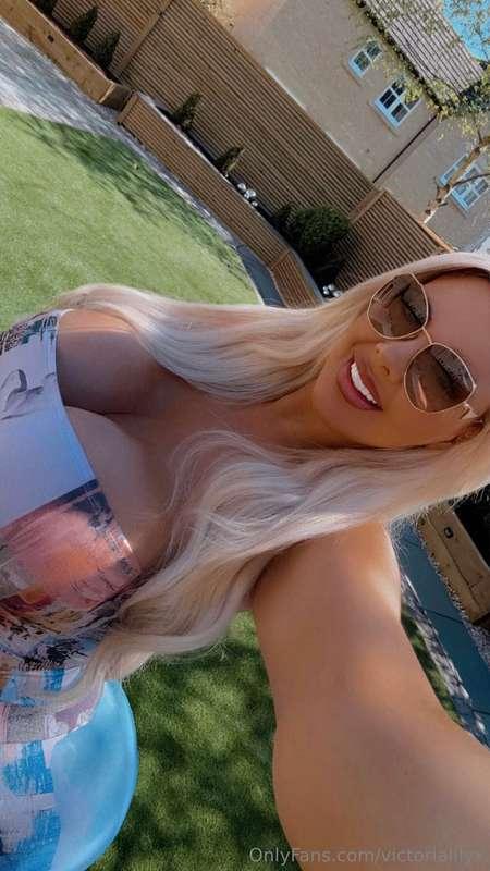 Tanning my huge titties ☀️ 