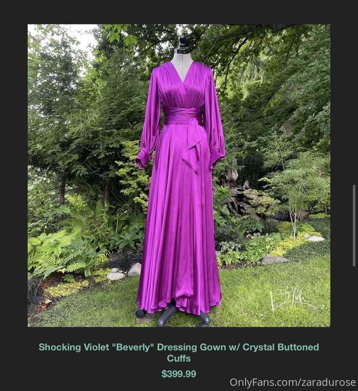 I had a moment of weakness & had to order this satin gown to..