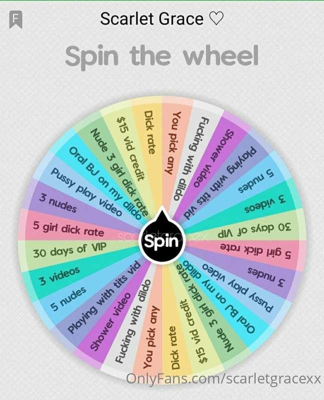 Good morning ☀️

⭐Today only!!⭐

Spins on this wheel only 3...