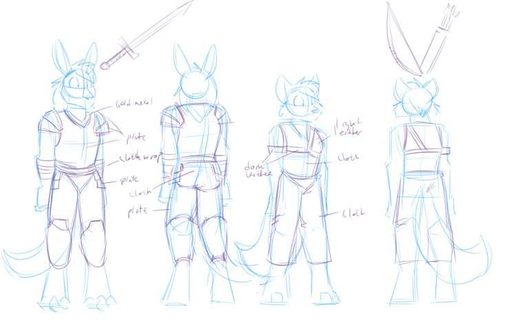 Name the fox guy and the roo guy