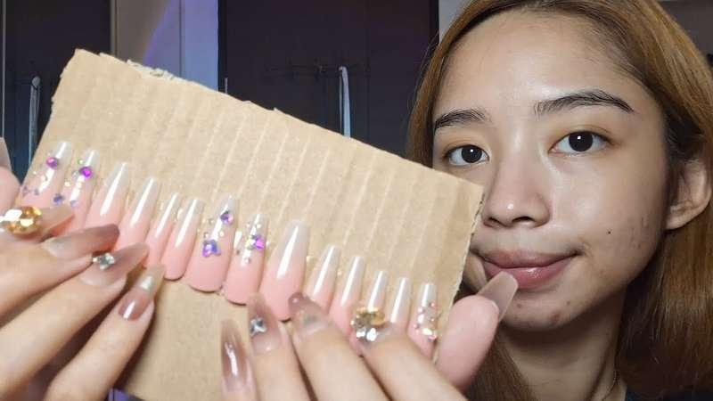 -From Youtube Membership- ASMR tapping with long nails 🫶🏻