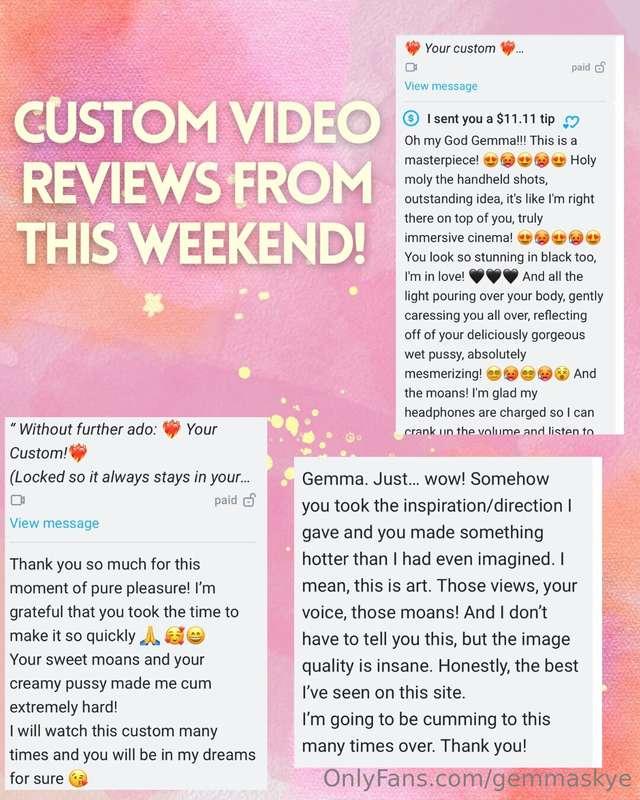 I can’t help but share some of the love I’ve received so far..
