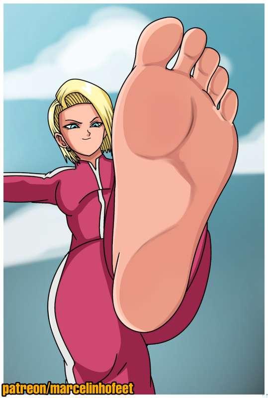 Android 18 Crush Feet