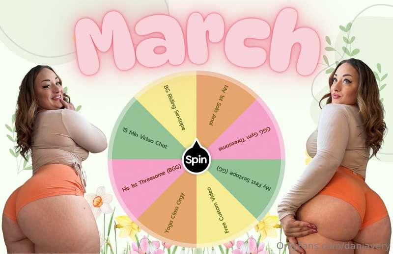 🍀March Wheel Spin!!🍀I wanna make you sprung this spring, so ..