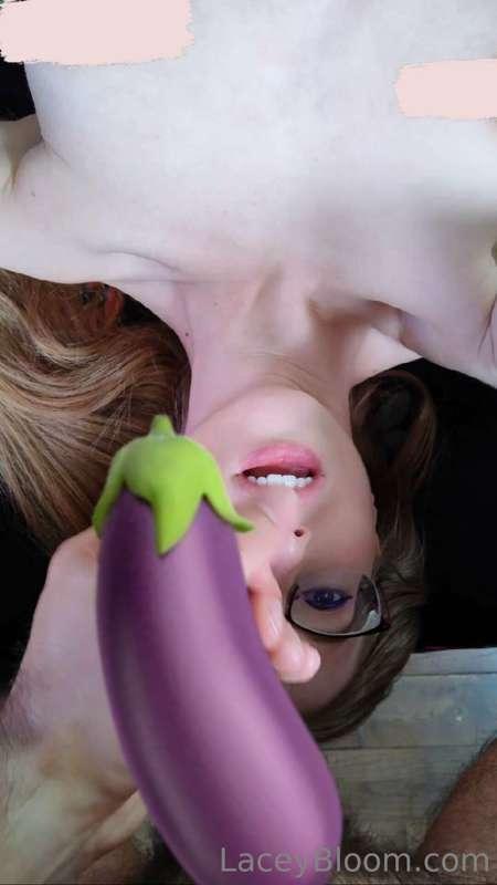I sucked his cock with my head hanging off the bed. Got a bi..