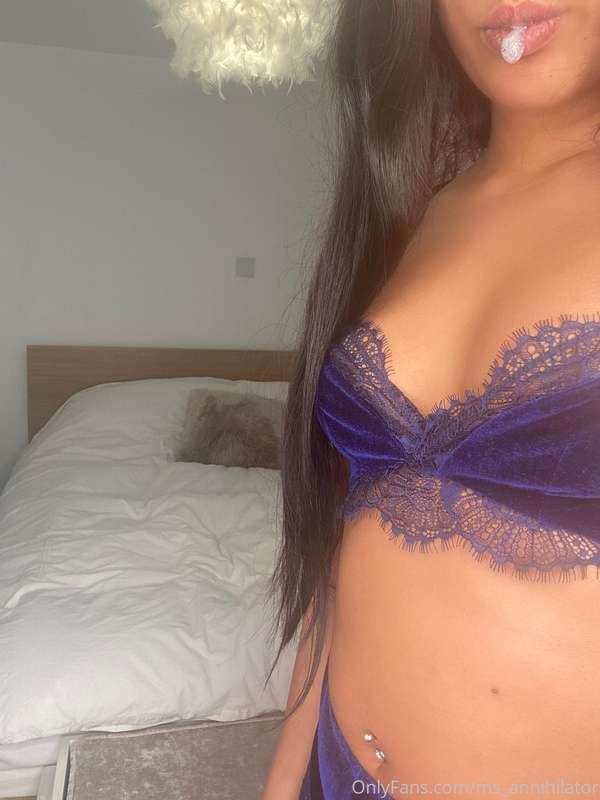 Royal blue velvet set! Soo pretty!