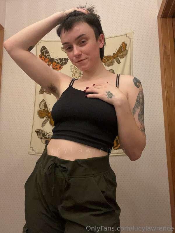 gender euphoria after giving myself a lil mullet :)
