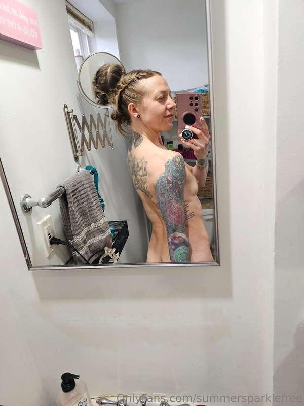 Starting Monday off with a shower. Side note I have a new jo..