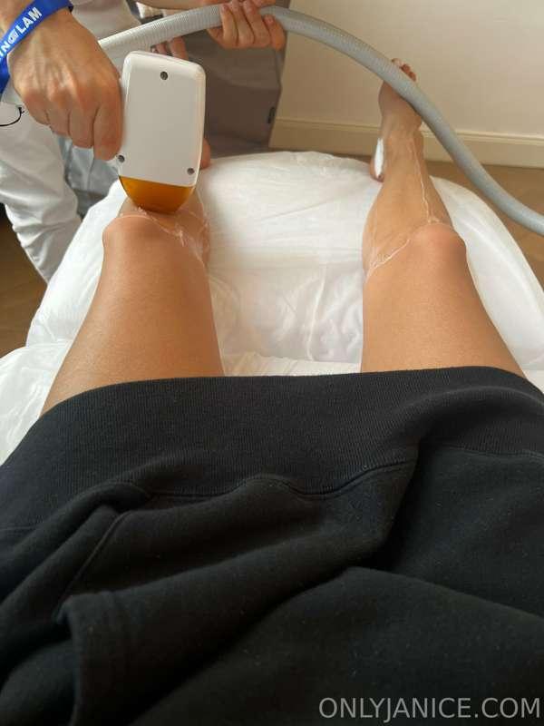 getting laser hair removal again and doing all the things to..