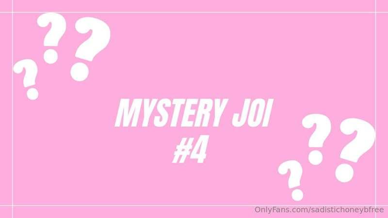 Mystery JOI clip #4 ... you know you need to stroke for Me. ..