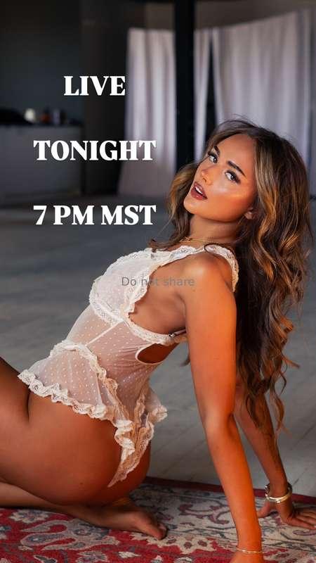 Going live tonight, and it's going to be crazy! See you all ..