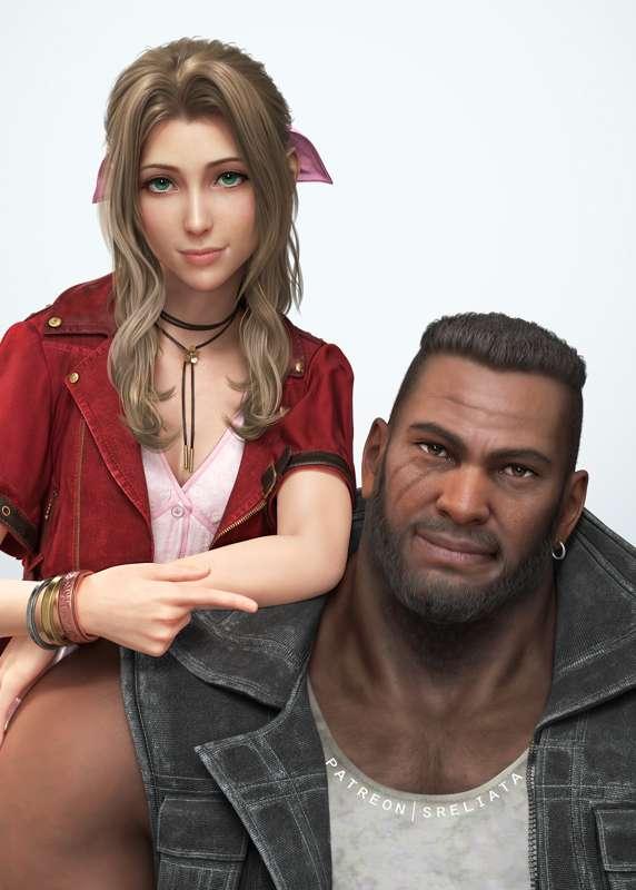 Aerith & Barret - 4K