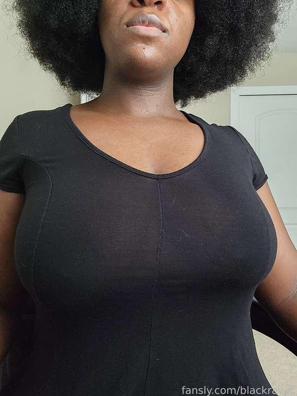 Can you tell I'm not wearing a bra?