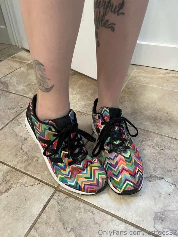 Nylons + sneakers?? That was a special request