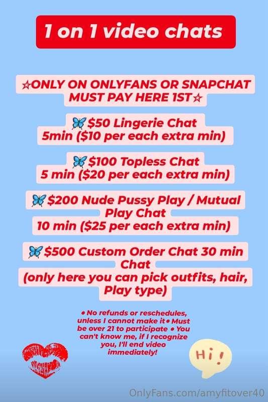 ♡♡ New Menu for 1 on 1 Chats♡♡ Just make sure Im available b..