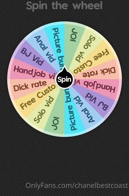 Have a little game to play with y’all 😈😈 CUM SPIN THE WHEEEL..