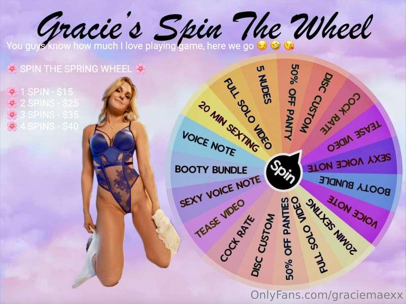 Spin my wheel if you dare😈 I promise that I'll actually spin..