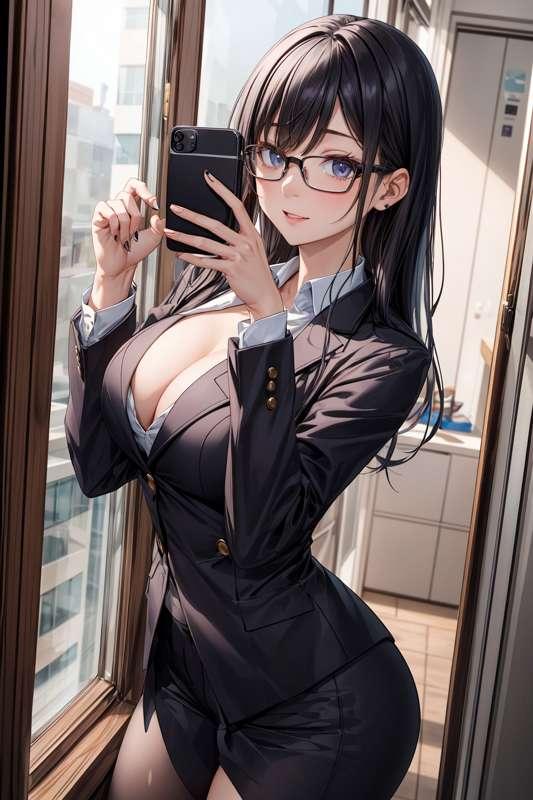 In the office 01
