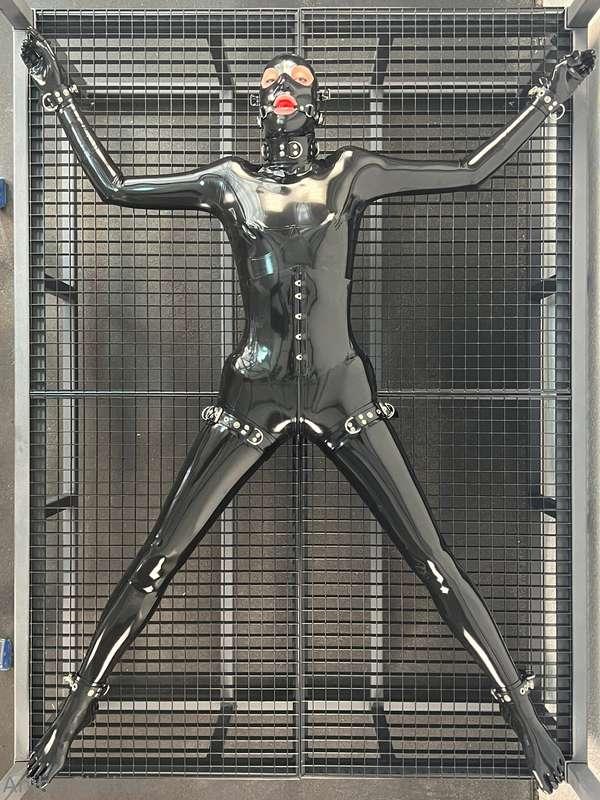 Imagine you are completely wrapped in latex, your arms and l..