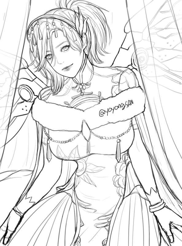 overwatch Mercy qipao