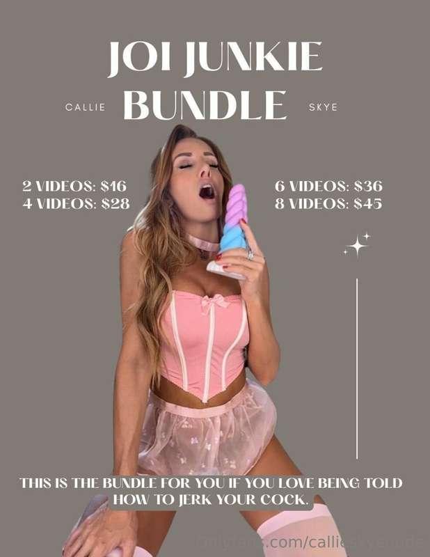 Your cock deserves the best, so I’ve got exclusive JOI bundl..