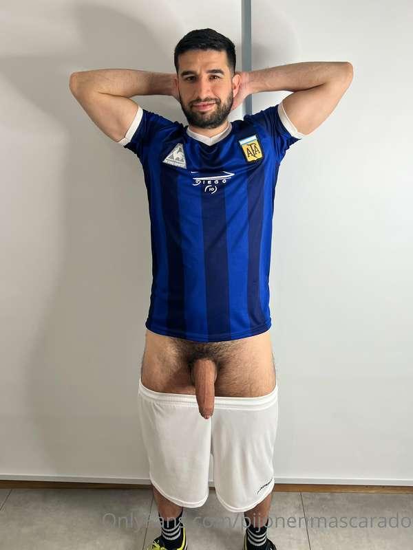 You walk into the locker room and you see me with my pants d..
