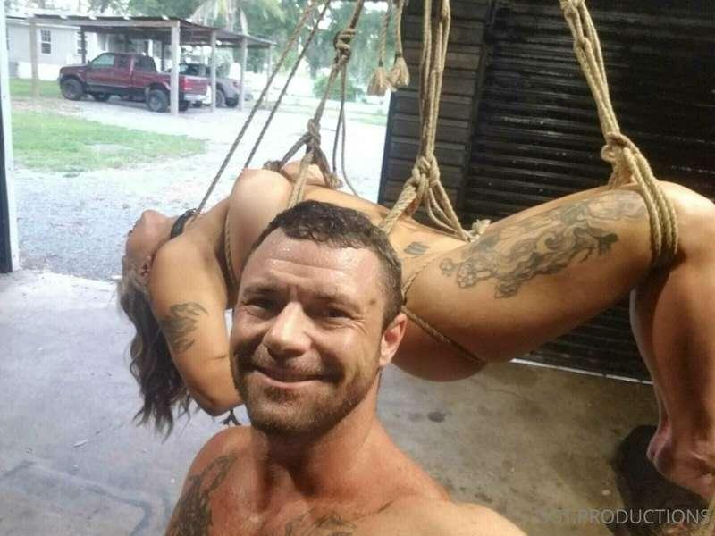 Crotch rope suspension with @mistymeanerxxx