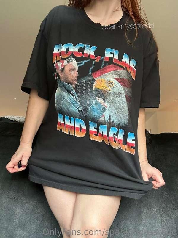 I love hanging around the house in a big Tshirt and panties...