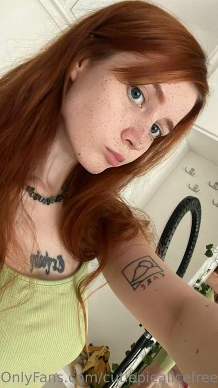 Your redhaired is planning on something very hot right now, ..