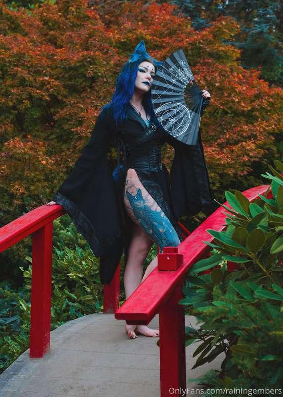 Kitsune, a Japanese folklore fox demon. This costume I piece..
