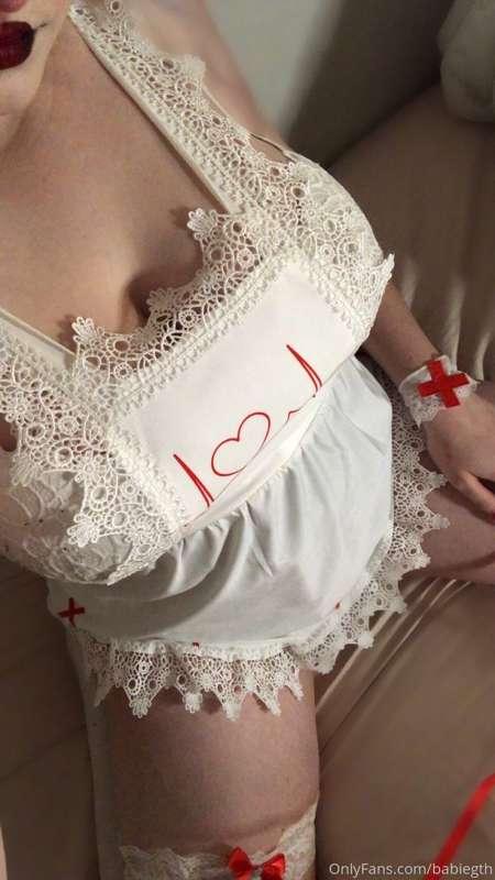 Here’s an extra photo from the nurse outfit I forgot to post..