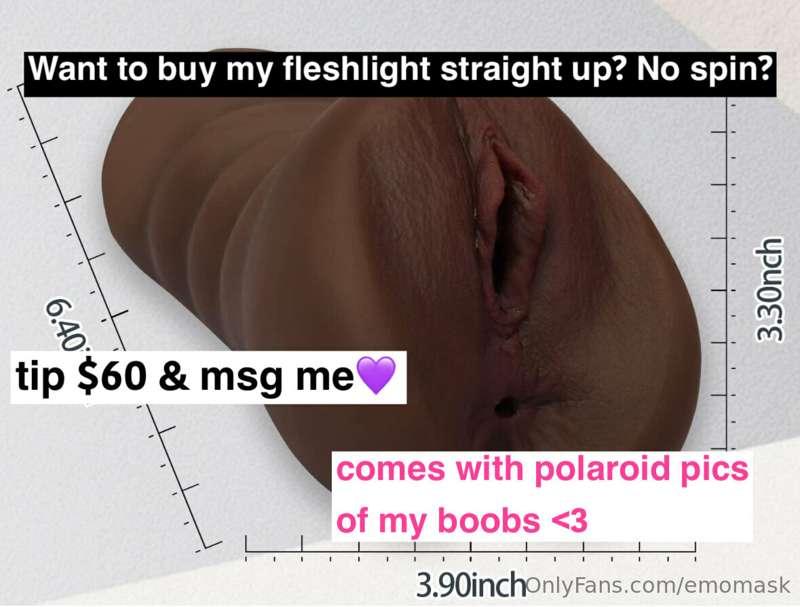 ***Buy my personal molded tight pussy fleshlight, comes with..