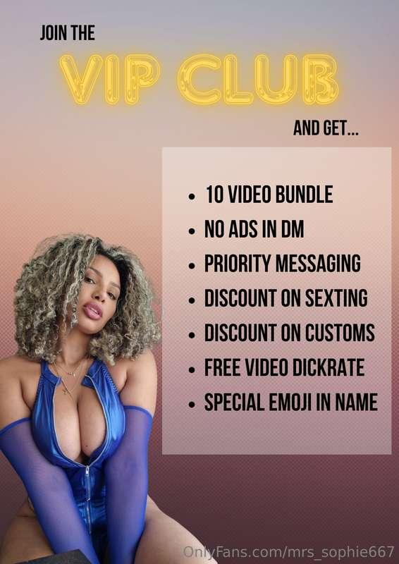 VIP CLUB🥵 So many great benefits including tons of kinky con..