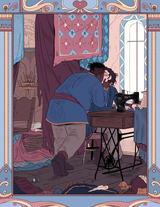 Sewing Room Illustration - Flats