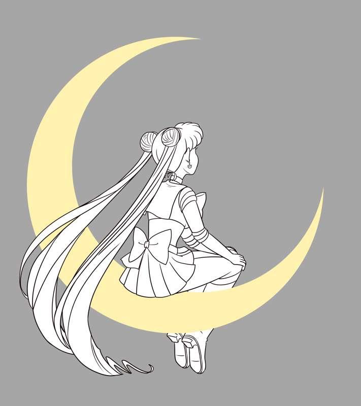 Sailor Moon in the moon (WIP)