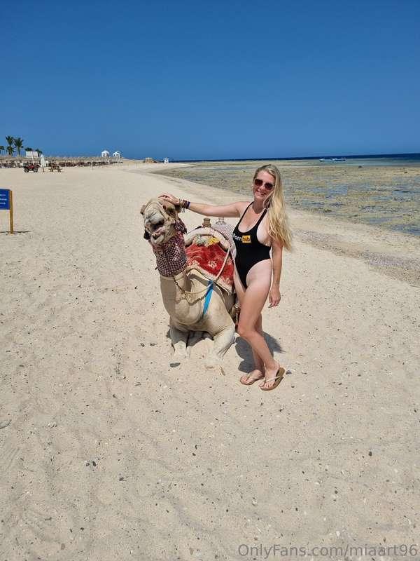With camel 😄😇