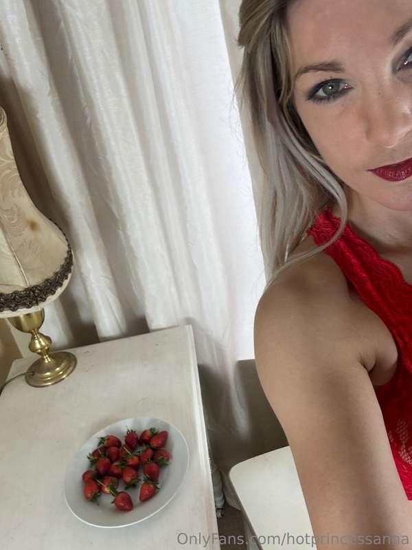 These strawberries were so sweet, especially after I put the..
