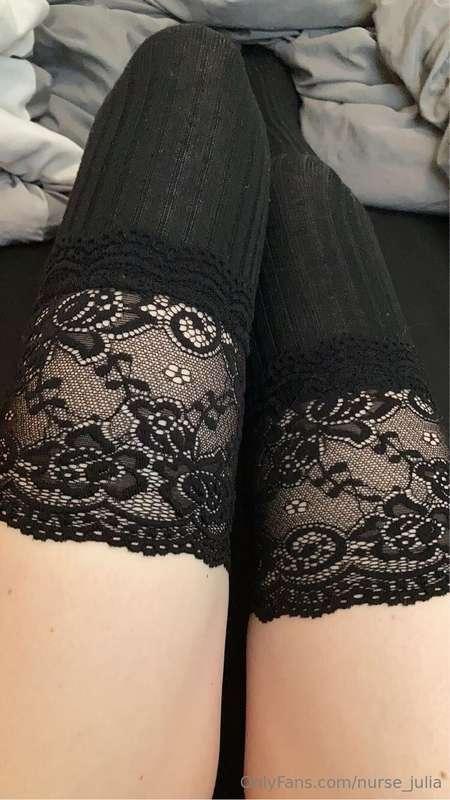 Do you like when I wear stockings for you? 😈