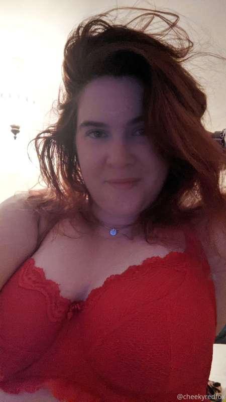 I love that Mr Wolf picks out my lingerie 🥰

Red today!!