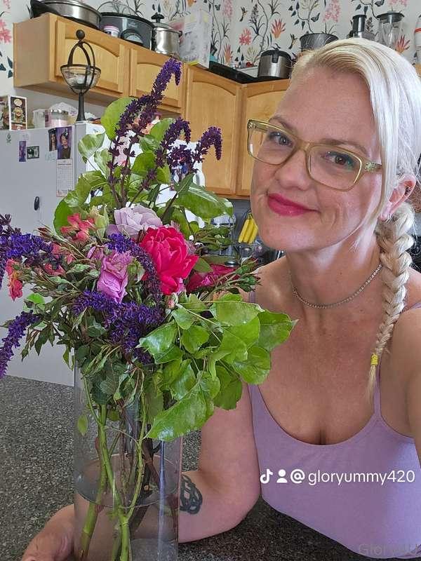 Did little flower arranging today? What do you think? How di..