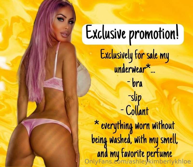 EXCLUSIVE PROMOTION 👙🕶💥💥💥
For sale exclusively my underwear*..