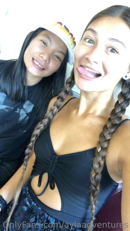 A couple of Asian snacks eating Asian food in August 2020
