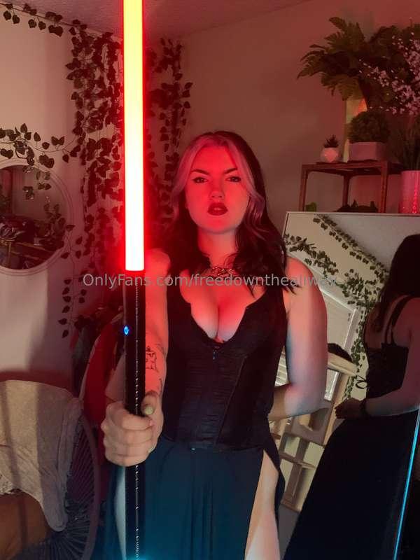 You wanna know where this lightsaber has been?😏
Here's a hin..