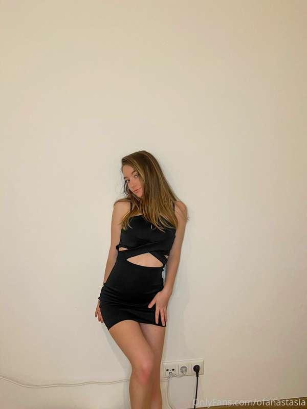Would you take me out to dinner in this dress or would we ra..