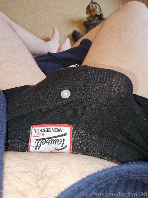 Horny and hard under here. Watch him bounce out on vip@hot4y..