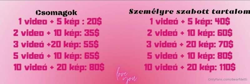Price list❤️💰