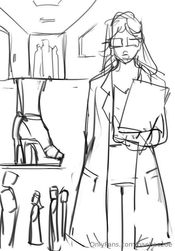 super rough sketch of Dr. BaeBae 👩‍⚕️